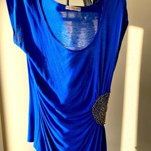 A’Gaci Royal Blue Silver Side Decal Top Shirt